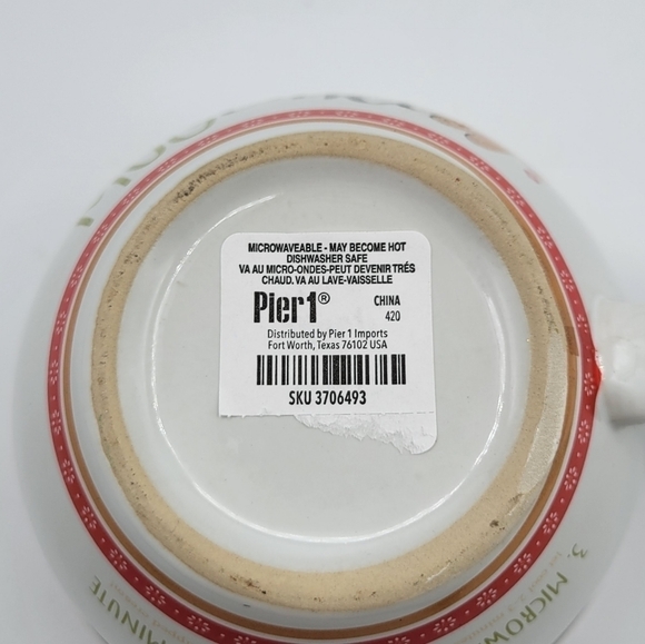 Pier 1 Gingerbread Mug Cake with lid - Picture 4 of 6